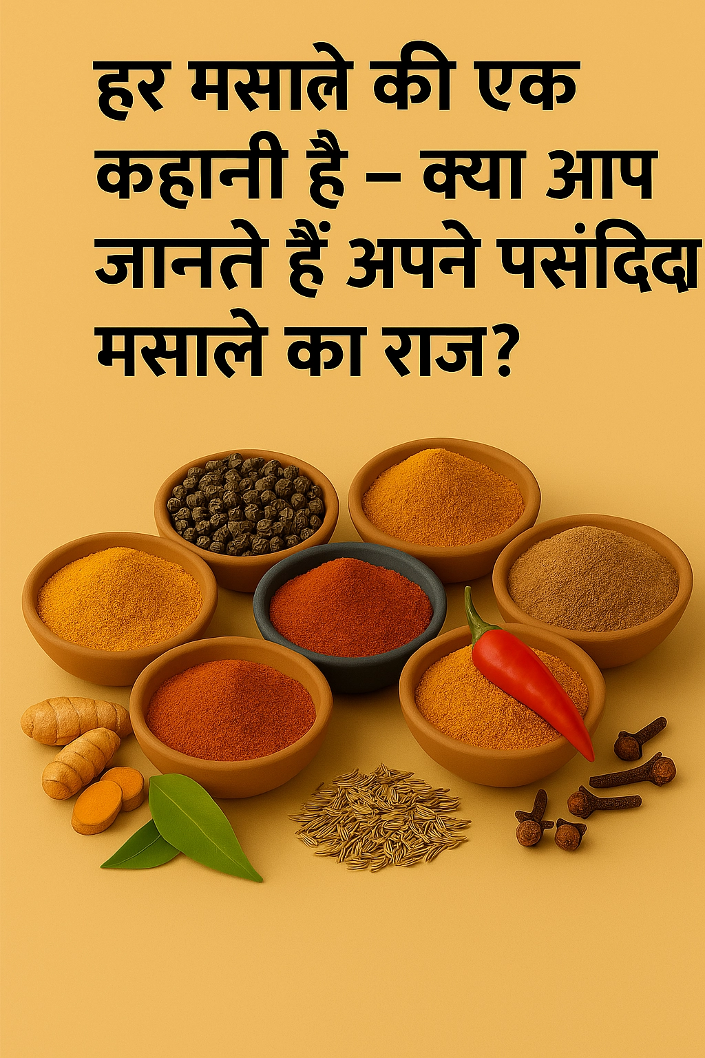 हर मसाले की एक कहानी है – क्या आप जानते हैं अपने पसंदीदा मसाले का राज?